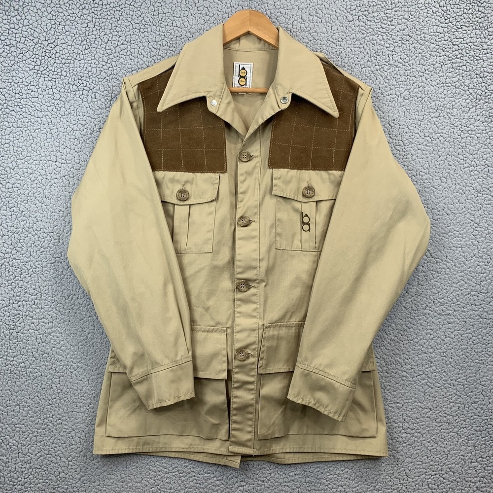 VTG Bob Allen Quilted Shooting Jacket Mens‎ 38 (M) Made In USA SUEDE ACCENTS 80s